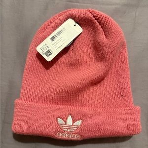 Adidas Pink Knit Beanie Hat